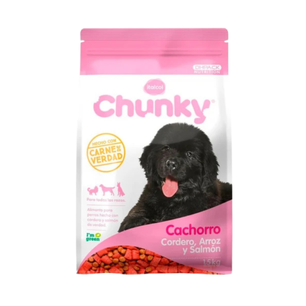 CHUNKY CACHORRO CORDERO ARROZ SALMON 1.5 Kg