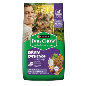DOG CHOW GRAN COMIENZO MINIS/PEQUEÑOS MORADO 2KG