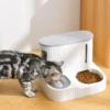 21sadd12 DISPENSADOR DE AGUA Y COMIDA GRIS 30.8x25.8x22 cm