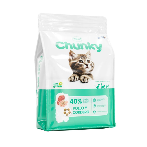 CHUNKY GATITOS POLLO Y CORDERO 1.5 KG