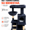 GIMNASIO FELPA 3 NIVELES CON HAMACA Gris Oscuro 50×50×99cm