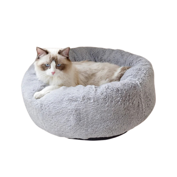 CAMA DISEÑO DE DONA FELPA S GRIS