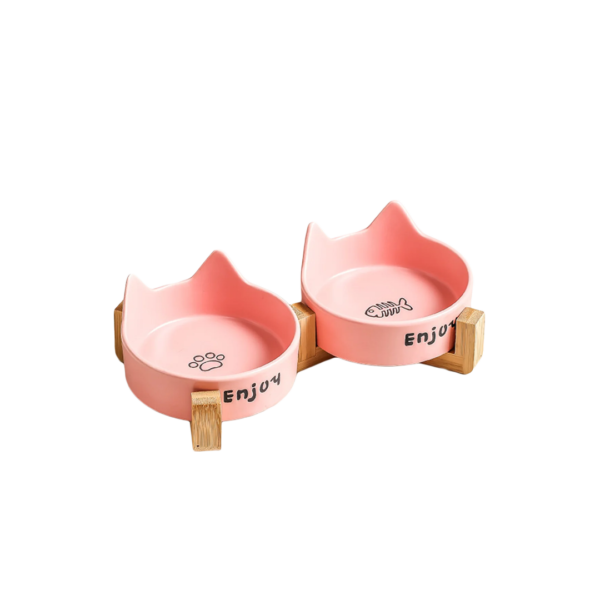 COMEDERO CERAMICO ENJOY CAT (Amarillo / Doble Amarillo / Doble Rosado)