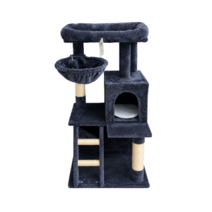 GIMNASIO FELPA 3 NIVELES CON HAMACA Gris Oscuro 50×50×99cm