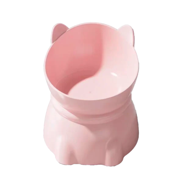 COMEDEROS THE CAT BLANCO, NEGRO Y ROSADO X1