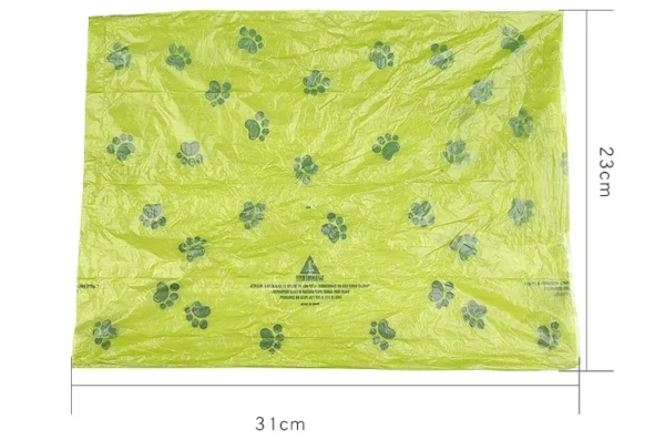 Bolsas biodegradables × 3 unidades (15 bolsas c/u) 31×22cm