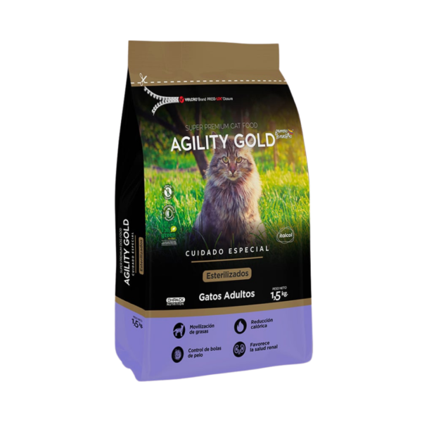 AGILITY GOLD GATOS ADULTOS ESTERILIZADOS 1.5KG
